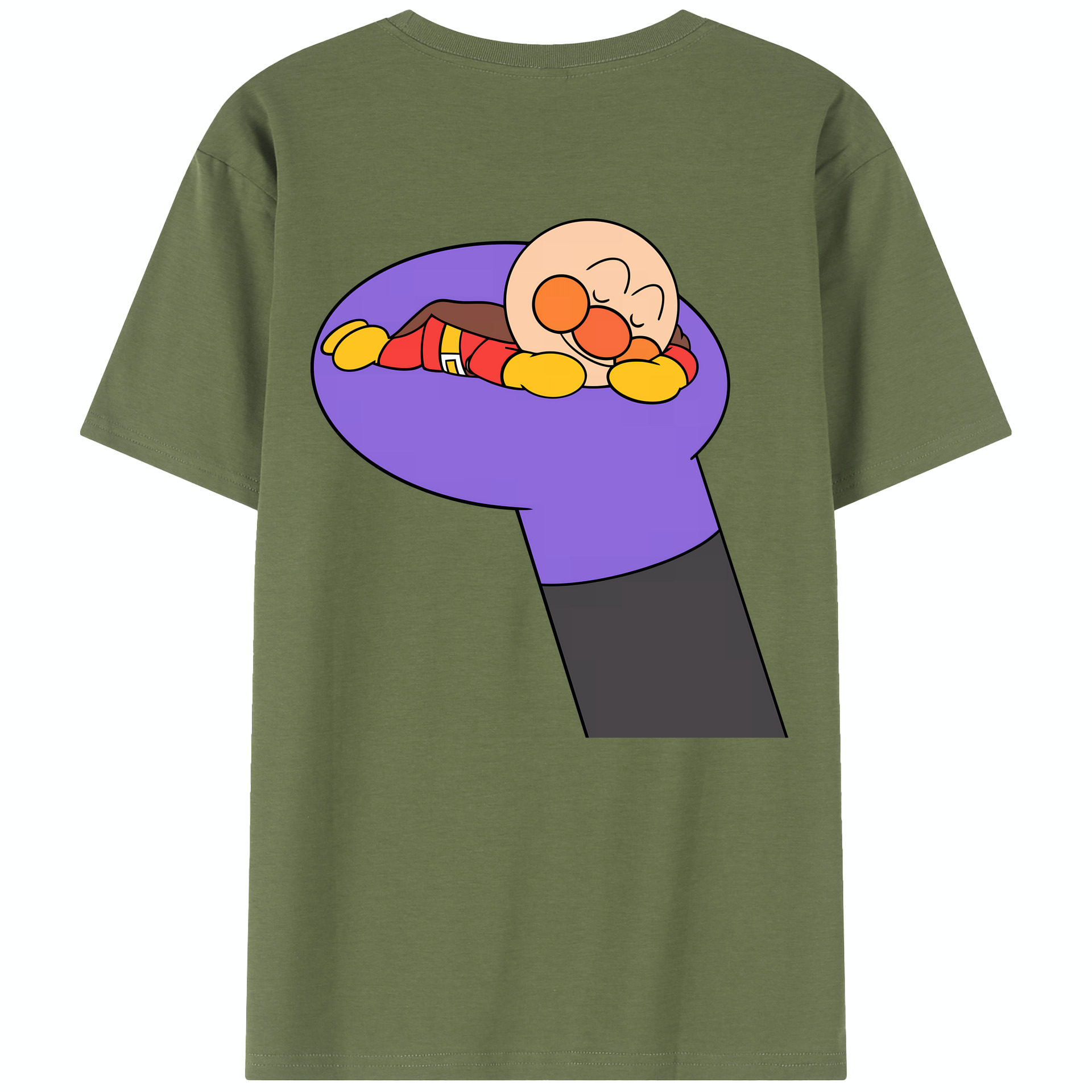 （画像用） アンパンマン Anpanman 綿100％半袖Tシャツ（背面プリント）